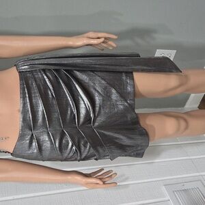 Retrofête Metallic Drape Skirt